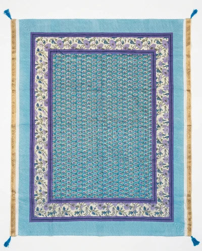 Pañuelo fular pareo estampado azul Luna Llena