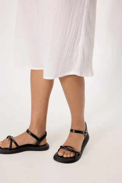 Vestido midi ligero blanco