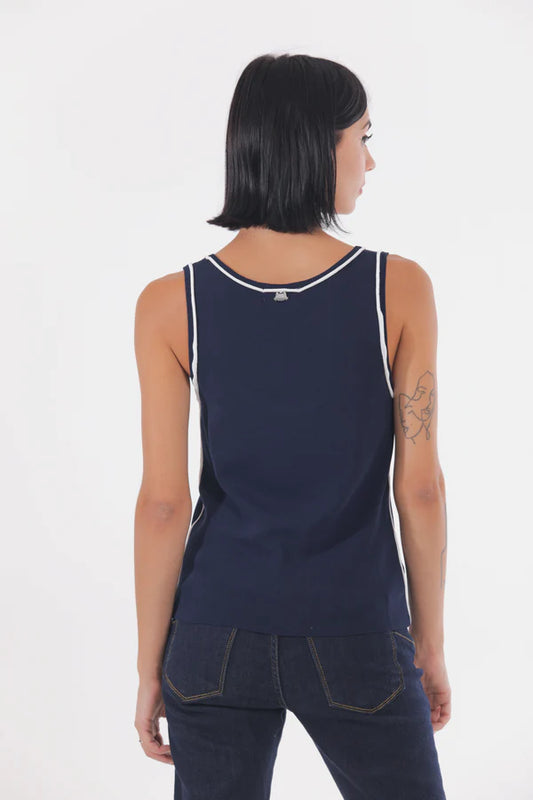 Top punto azul Mimi-Mua