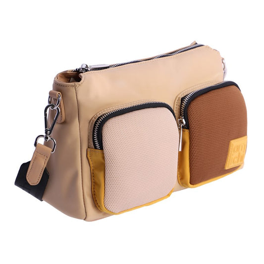 Bandolera beige amichi