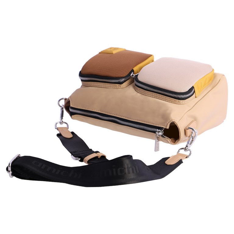 Bandolera beige amichi