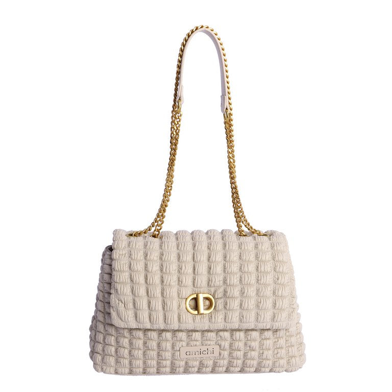 Bandolera beige amichi