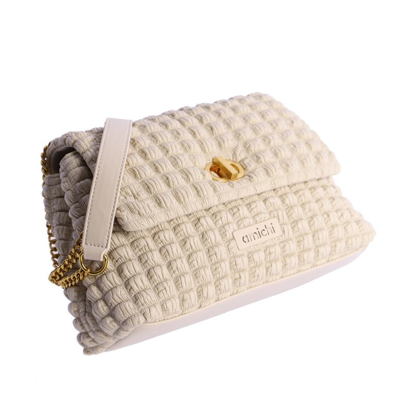 Bandolera beige amichi