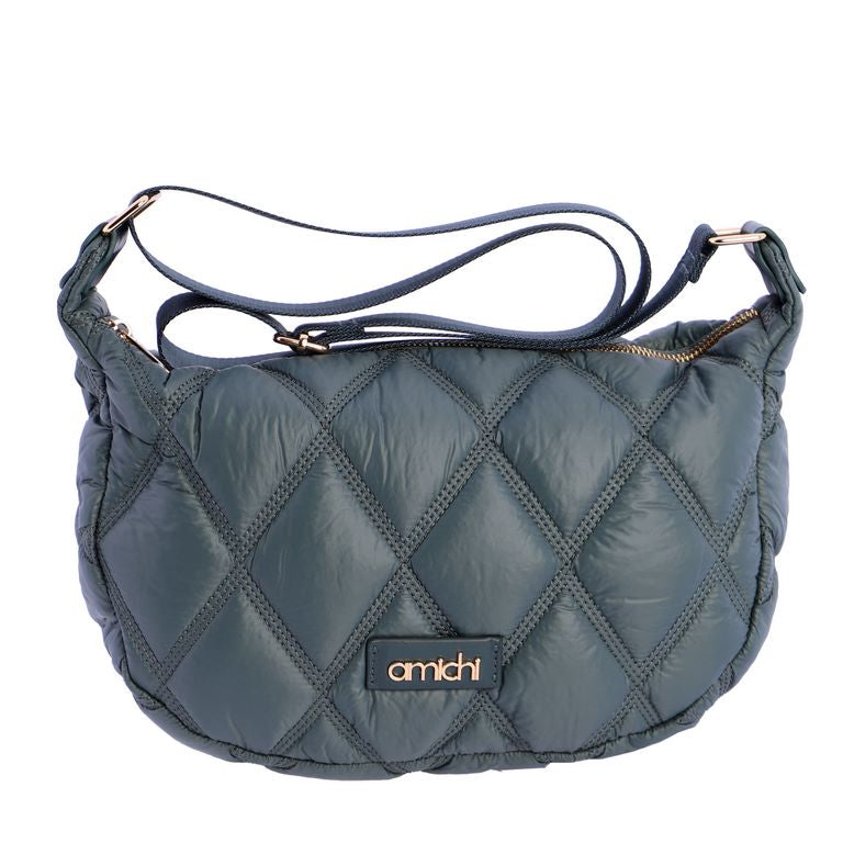 Bandolera verde acolchada amichi