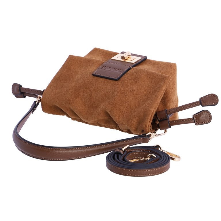 Bandolera pequeña camel amichi