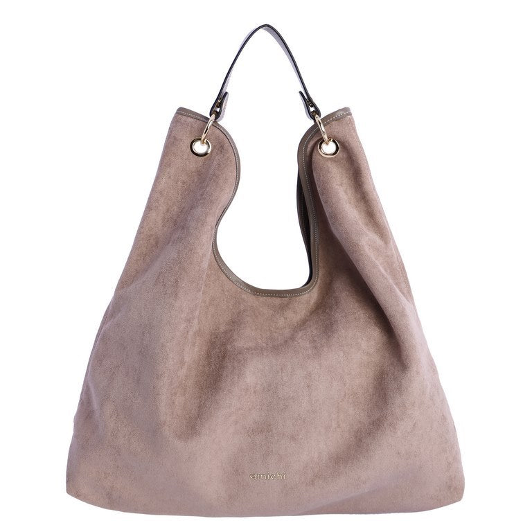 Bolso hombro taupé amichi
