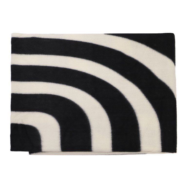 Bufanda estampada blanco negro amichi