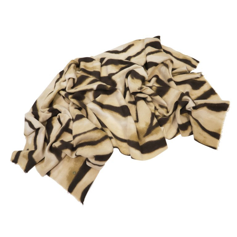 Bufanda estampado print marrón camel
