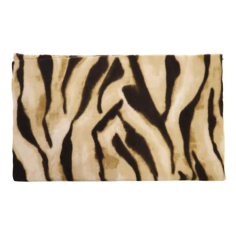 Bufanda estampado print marrón camel