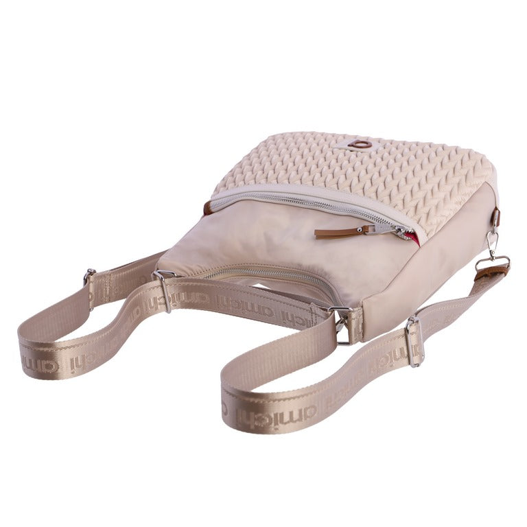 Bolso mochila beige Amichi
