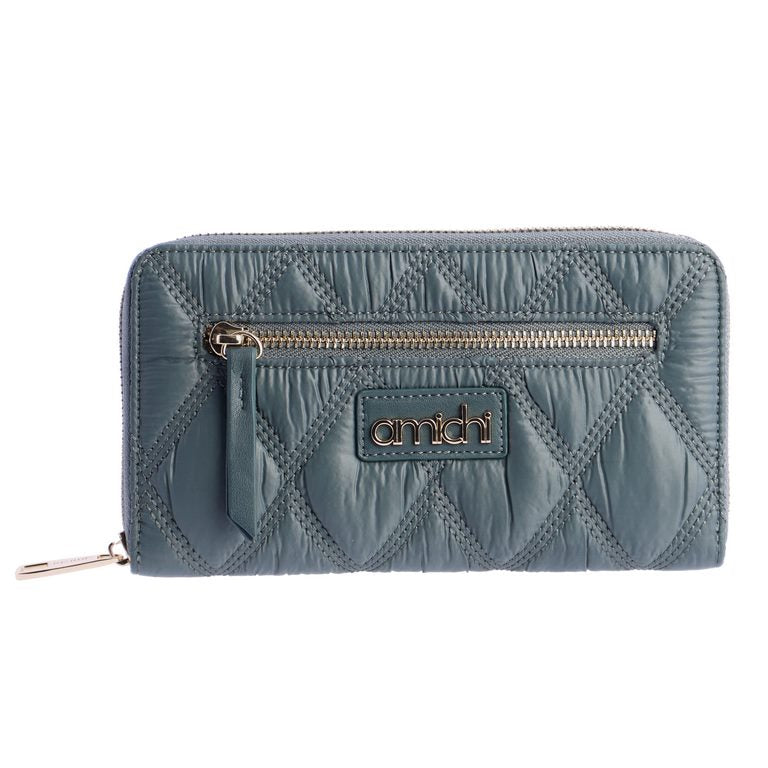 Cartera verde acolchada amichi