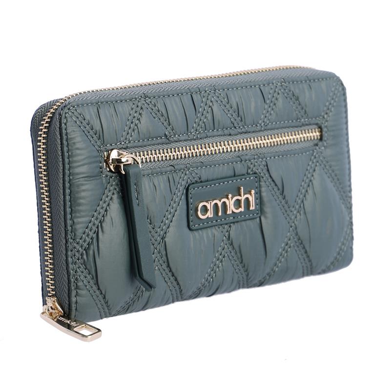 Cartera verde acolchada amichi
