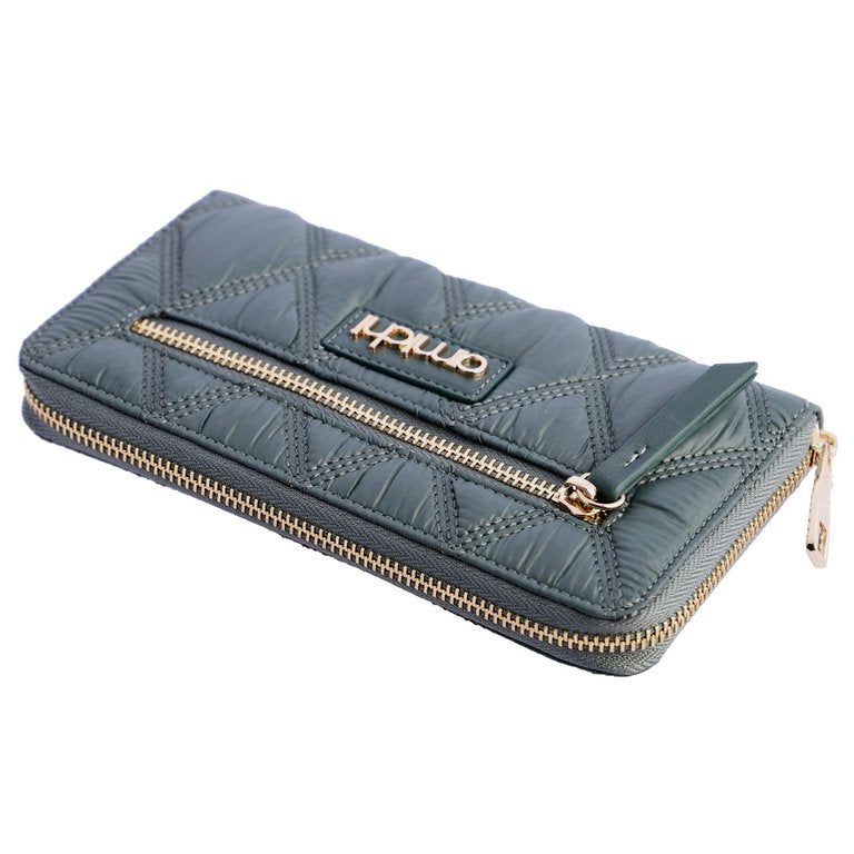 Cartera verde acolchada amichi