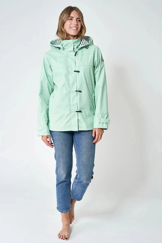 Chubasquero turquesa mujer Batela