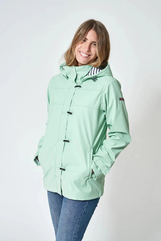 Chubasquero turquesa mujer Batela