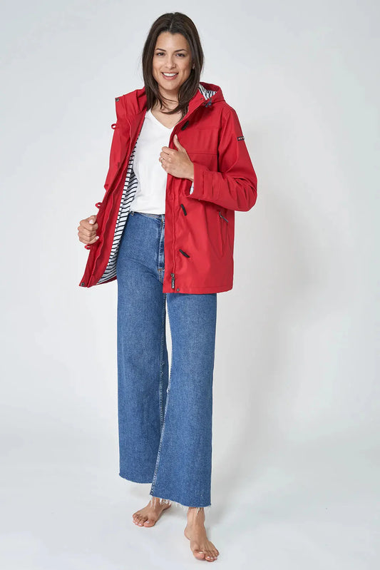 Chubasquero rojo mujer Batela