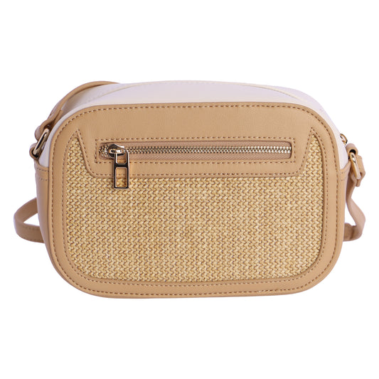 Bandolera natural blanco don algodon