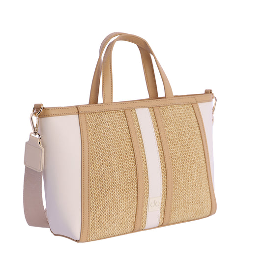 Shoper con asa natural don algodon