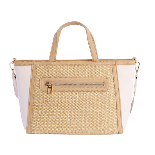 Shoper con asa natural don algodon