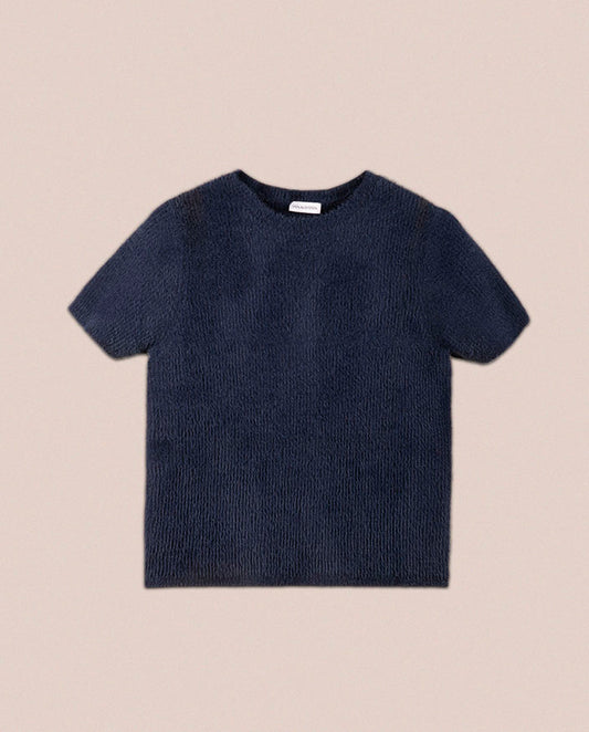 Jersey manga corta azul don algodon