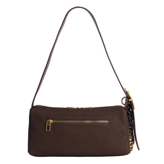 Bolso hombro chocolate don algodon
