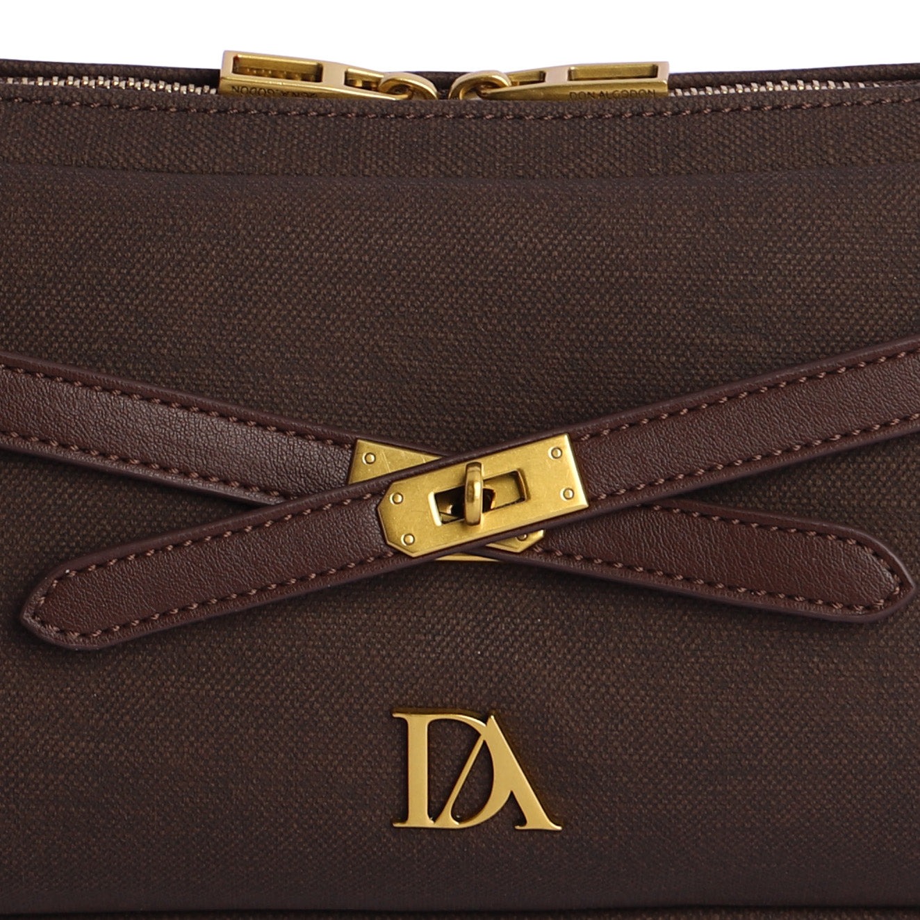 Bolso hombro chocolate don algodon