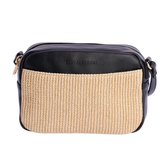 Bandolera natural negro don algodon