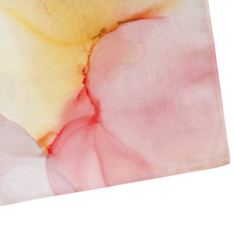 Pañuelo multicolor rosa naranja beige don algodon