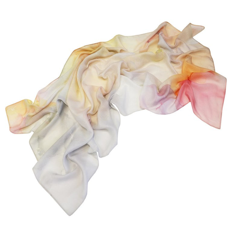 Pañuelo multicolor rosa naranja beige don algodon