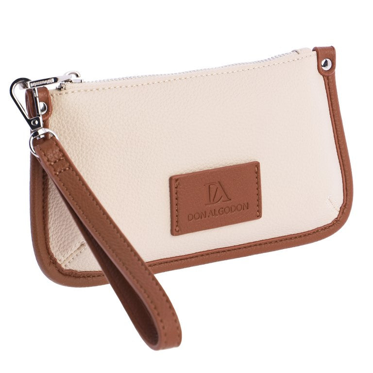Bolso mano beige don algodon
