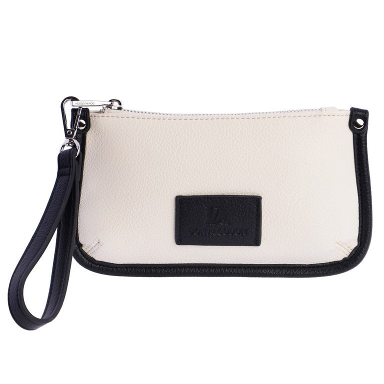 Bolso mano negro blanco don algodon