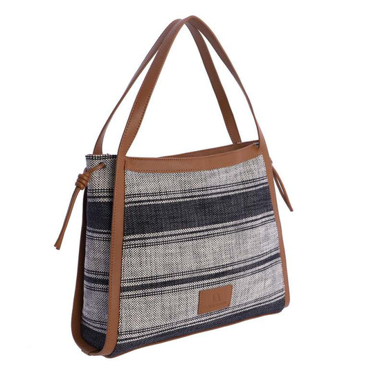 Bolso hombro marfil don algodon
