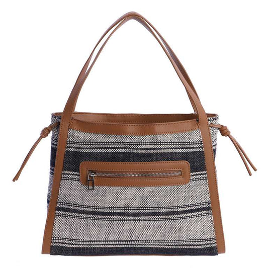 Bolso hombro marfil don algodon