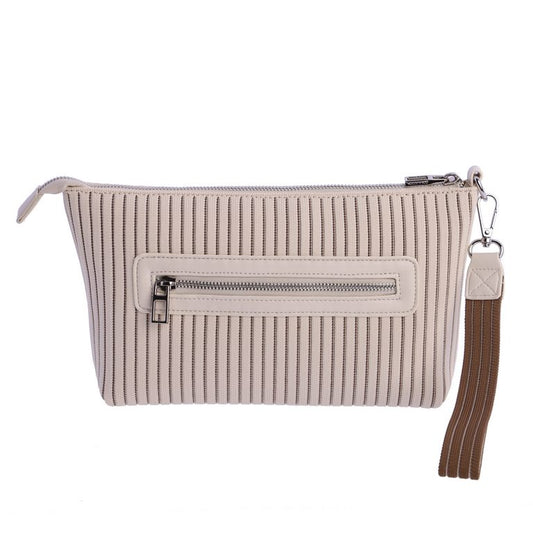 Bolso mano beige marrón don algodon