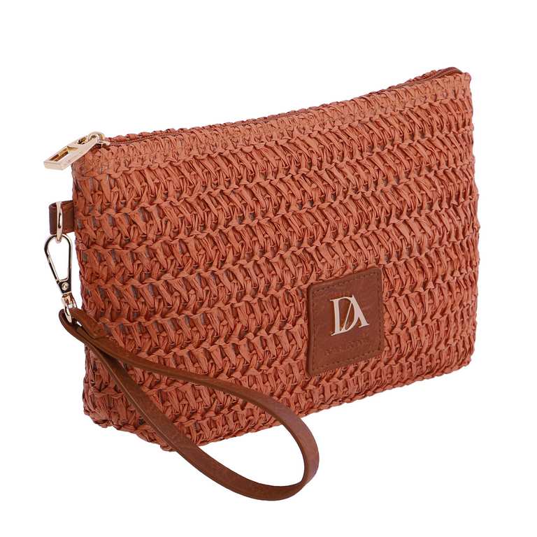 Bolso mano rafia naranja don algodon