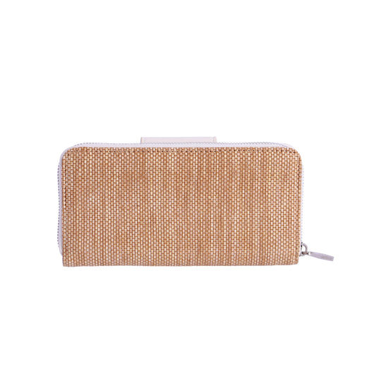 Cartera natural blanco don algodon