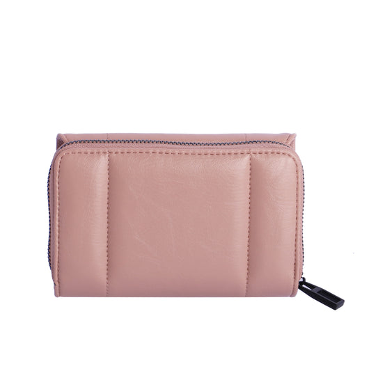 Cartera rosa empolvado don algodon