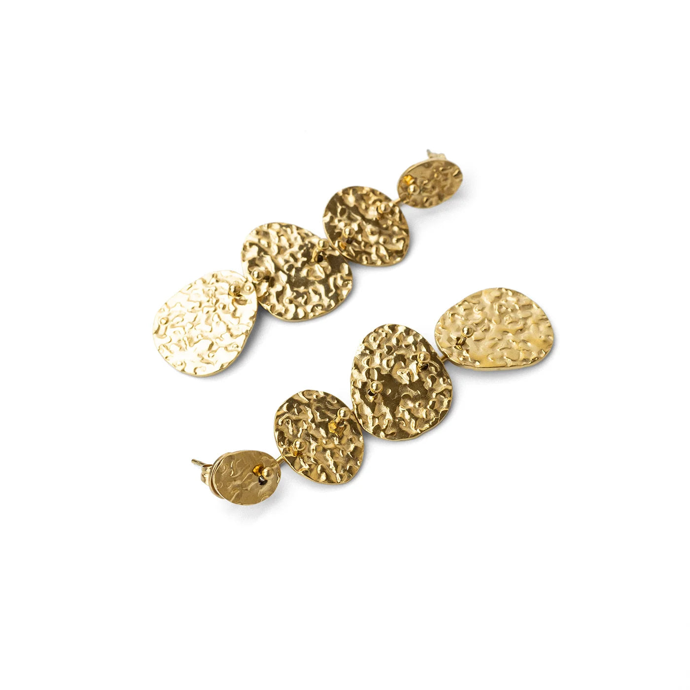 Pendientes largos Essentials medallas