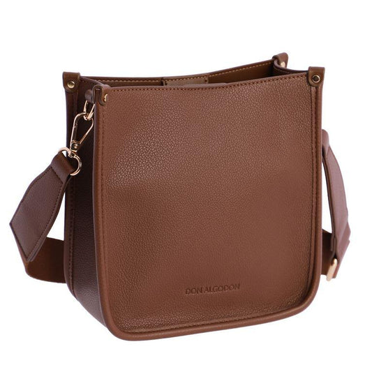 Bandolera marrón don algodón