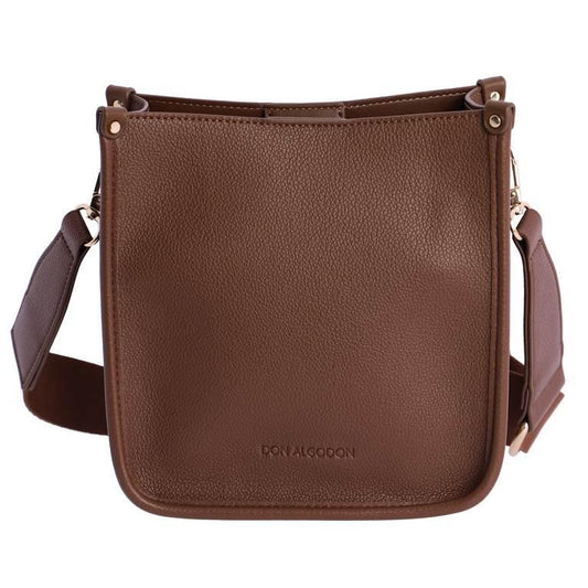 Bandolera marrón don algodón