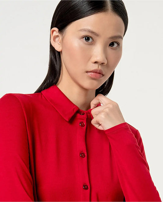 Camisa manga larga roja Surkana