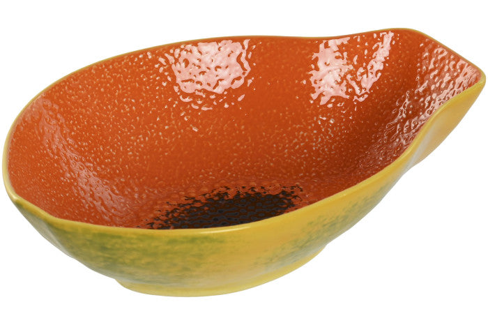 Bol gres papaya naranja