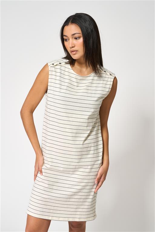 Vestido rayas blanco y negro Batela