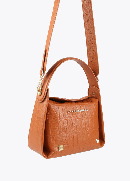 Bolso bandolera camel Lola Casademunt