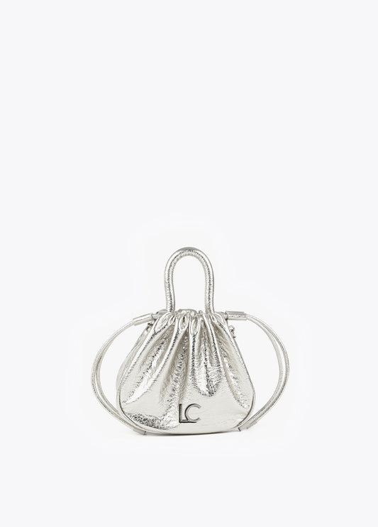 Bolso bandolera plateado Lola Casademunt