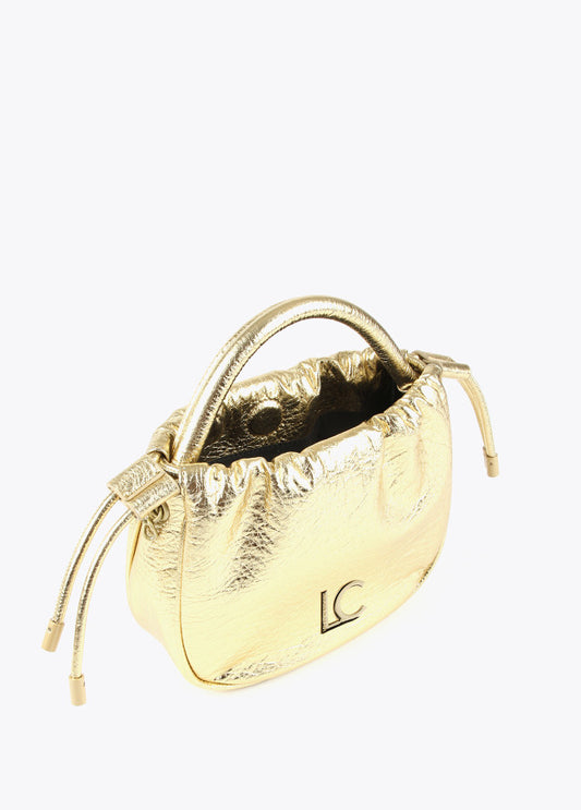 Bolso bandolera dorado Lola Casademunt