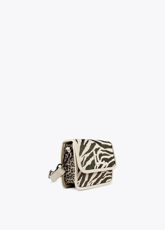 Bolso bandolera animal print solapa Lola Casademunt