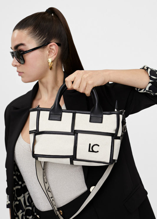 Bolso bandolera cuadrado blanco Lola Casademunt