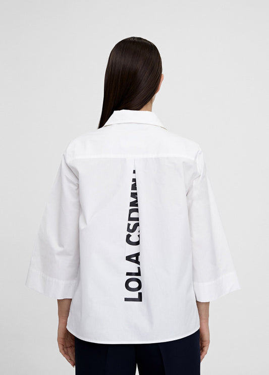 Camisa pico manga acampanada Lola Casademunt