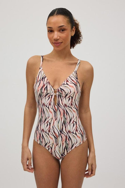 Bañador reductor estampado